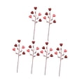thumbnail image 2 of 6 palitos de corazón artificiales para San Valentín, palitos florales con forma de corazón, manualidades flexibles corazon rosa, 2 of 9