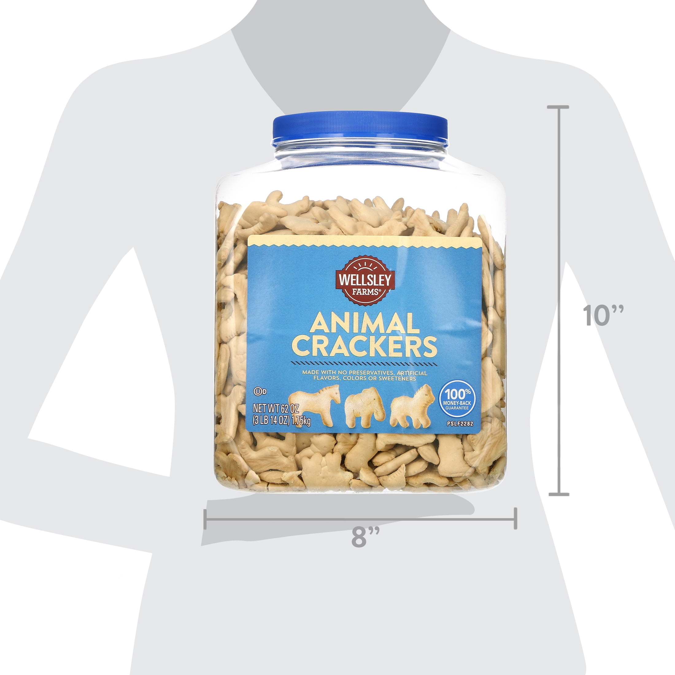 New Wellsley Farms Animal Crackers, 62 oz Tub, Ships in 1-3 Business Days