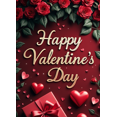 thumbnail image 4 of Valentine's Day Backdrop Romantic Roses Happy Valentine's Party Banner Love Decorations Photography Props Event Background, 4 of 4