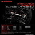 thumbnail image 2 of A-Premium CV Axle Shaft Assembly Compatible with BMW X3 2004 2005 2006 2007 2008 2009 2010 2.5L 3.0L, Rear Right Passenger Side, 2 of 10