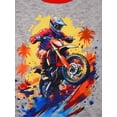 thumbnail image 5 of ATAIKU 3-12Y Kids Boys 2-Piece Pajamas Summer Pjs Toddler Short Sleeve Sleepwear Set Big Boys Motorcycle Jammies, 5 of 13