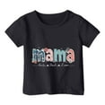 thumbnail image 3 of HABDGIKS T-Shirts pour Filles, Col Rond, Manches Courtes Imprimées (1Y-13Y), 3 of 3