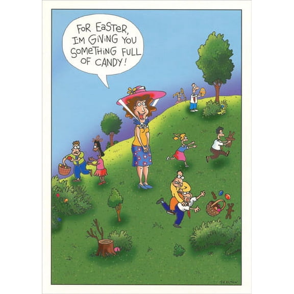Designer Greetings Something Full of Candy Funny Easter Card