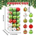 thumbnail image 3 of Bolas de Navidad Celtestria Mini 4cm 36 unidades Rojo Verde con Brillo, 3 of 7