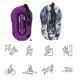 thumbnail image 2 of Compensador de flotabilidad BCD de tanque único con alas de dona para buceo y esnórquel de 30 libras, buceador profesional, color morado, 2 of 5