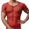thumbnail image 2 of JXMVOJ Sexy Men's Tight Fitting Mesh Top, Breathable Nylon Spandex Fabric, Nightwear Party Casual Wear, Ergonomic Contour Design, All-Day Comfort, 2 of 4