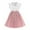 Pink, variant on LUOGENLI Dress for Girls Girls Summer Dress with Ruffled Sleeves Color Block Pleated Design Toddler To Big Kid Dress Girls Easter Dresses Size 14-16 Plus Girls Easter Dress Size 8 Summer 10 Years