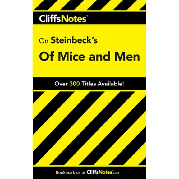 Pre-Owned CliffsNotes on Steinbeck's Of Mice and Men (Cliffsnotes Literature Guides) (Paperback) 0764586769 9780764586767
