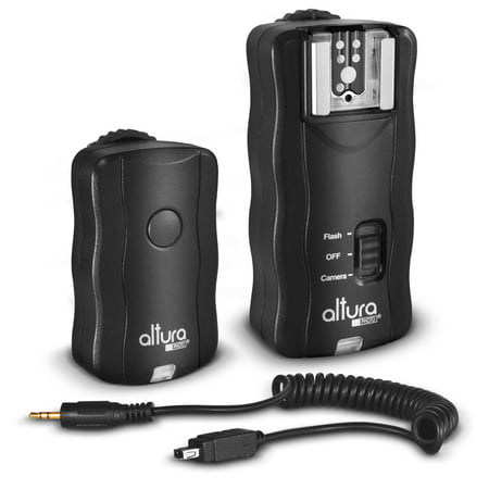 Altura Photo Wireless Flash Trigger for NIKON w/ Remote Shutter (NIKON DF D3200 D3100 D3300 D3400 D5100 D5200 D5300 D5600 D7100 D7500 D850 D610 D750 D500 D5 DSLR
