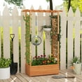 thumbnail image 2 of Gymax Raised Garden Bed Vertical Plant Container for Vine Climbing Plant Flower, 2 of 10