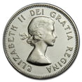thumbnail image 2 of 1963 Canada Nickel 5 Cents BU/Prooflike, 2 of 2