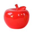 thumbnail image 2 of Urban Trends Collection Glossy Red Finish Ceramic Apple Figurine Large, 2 of 2