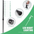 thumbnail image 5 of Bastón para caminar de 200 kg para hombres y mujeres, de aleación de aluminio, ligero, ajustable en altura, resistente, plegable, de pie, con LED, para adultos mayores, color negro, 5 of 5