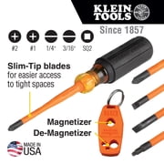 Klein Tools Insulated Slim Tip Driver Set 6Pc