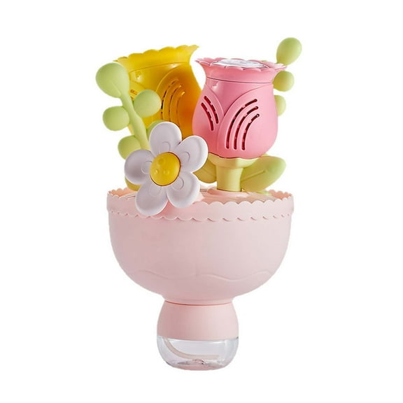 Flower Blower Toy Rechargeable Handheld Automatic Machine With LED Lights For Kids Outdoor Party Events