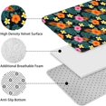 thumbnail image 5 of Pioneer Flower Floral Print Pattern Bathroom Rugs Sets 3 Piece, Toilet Cover Set, Absorbent Non Slip Bathroom Mats with U-Shaped Contour Rug, 5 of 5