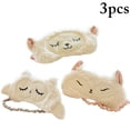 thumbnail image 2 of Bangcool 3PCS Animal Sleeping Mask Creative Fox Cartoon Sheep Sleep Mask Owl Sleep Mask, 2 of 7