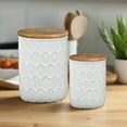 thumbnail image 2 of Fern Ceramic Round Canister Set (Set of 2), 2 of 6