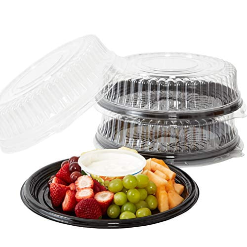 Events Catering Buffets Washable & Reusable Mini Party Platters & Lids 