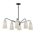 thumbnail image 4 of Edgewood 6-Light Linear Chandelier in Matte Black, 4 of 5