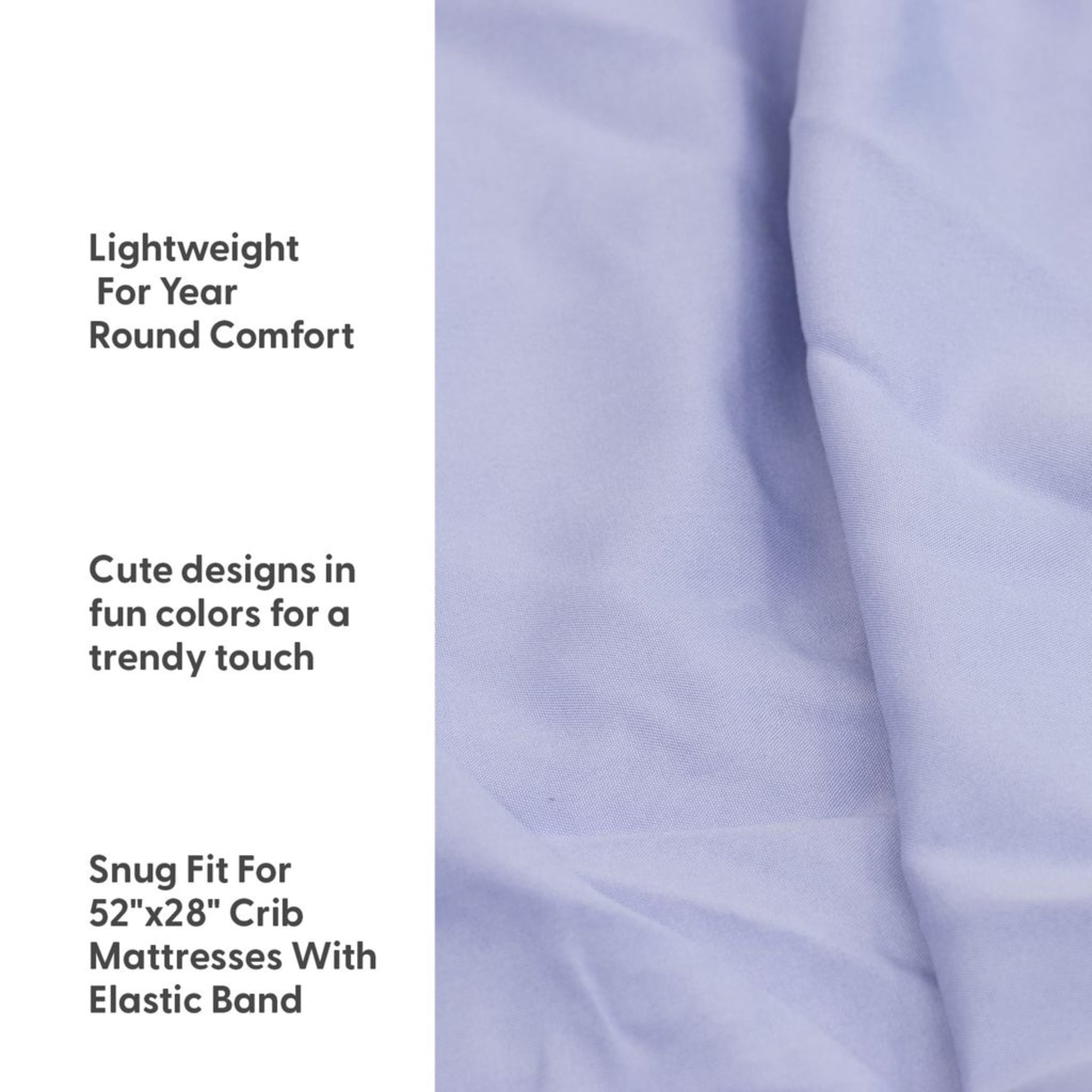 The Peanutshell Ocean Girl Microfiber 4-Pack Crib Sheets