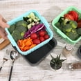 thumbnail image 5 of Microwave Cookware Steamer Food Container, 1.35L, Silicone BPA Free Steamer Bowl Basket Food Container for Steaming Fresh Meals or Frozen Vegetables with Removable Strainer, 6x6x3.2 Inches, 5 of 8