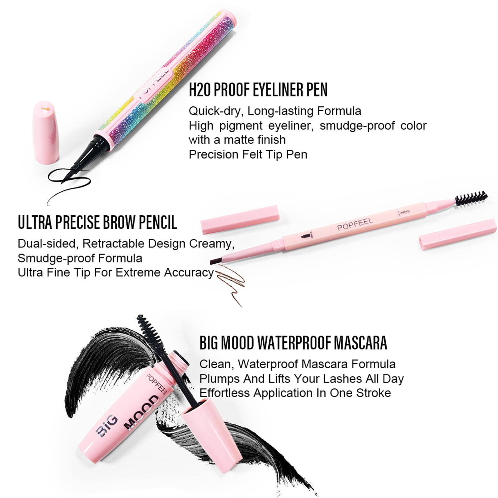 FantasyDay All-in-one Makeup Set Holiday Gift Surprise | Full Makeup Kit for Women Essential Starter Bundle Include Eyeshadow Palette Lipstick Blush Concealer Face Powder Eyeliner Mascara Soft Brush