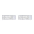 thumbnail image 2 of Sidaley Teclado plegable Teclados de escritorio inalámbricos recargables Suministros de computadora Diseño plegable Multipropósito Dulce Blanco 2Conjunto, 2 of 6