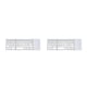 thumbnail image 2 of Sidaley Teclado plegable Teclados de escritorio inalámbricos recargables Suministros de computadora Diseño plegable Multipropósito Dulce Blanco 2Conjunto, 2 of 6