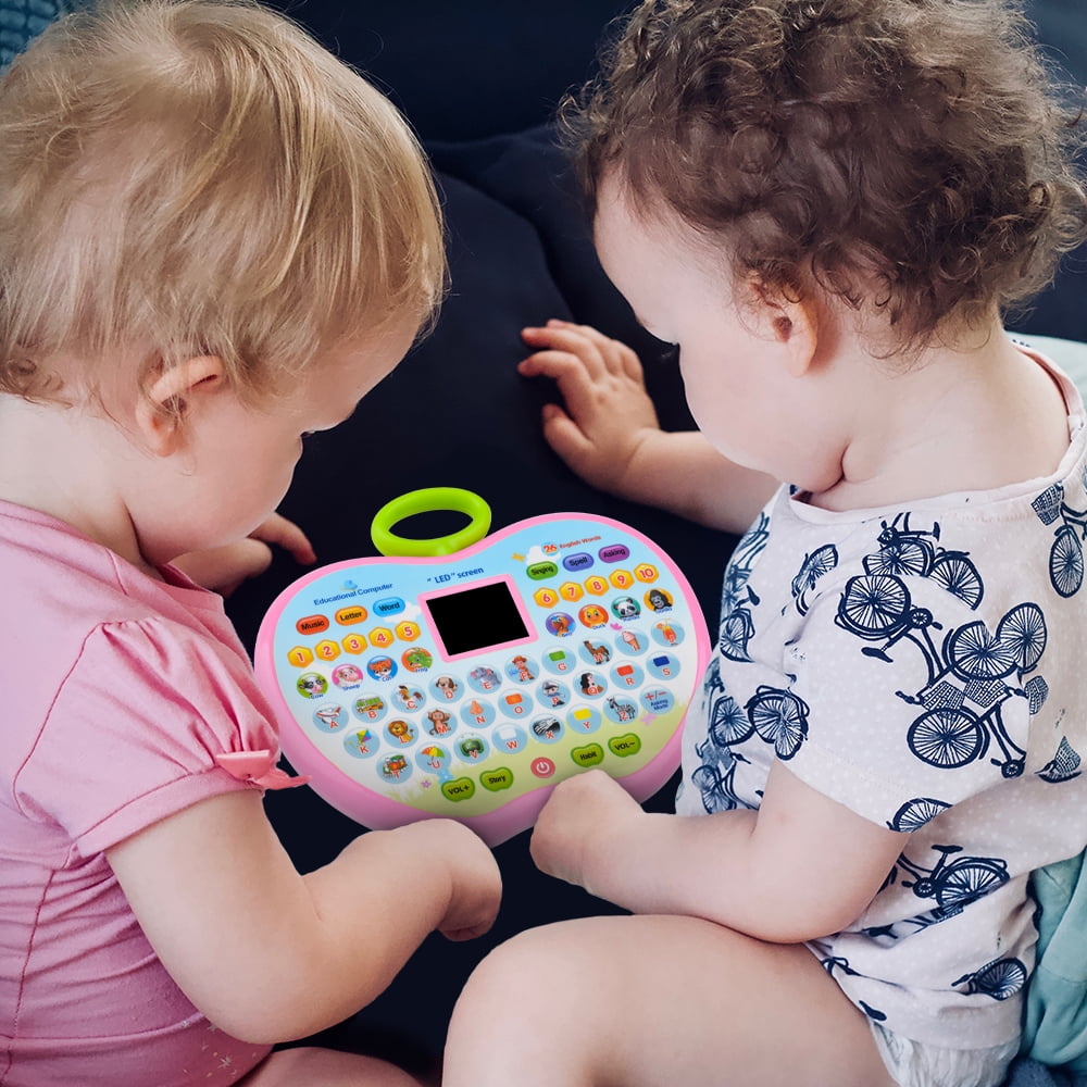 Jouet Cadeau pour Filles de 2 3 4 Ans Jouets Educatifs pour Enfants de 1 3 Ans Tablette d Apprentissage pour Bebes de 12 18 24 36 Mois Fille Garcon Ordinateur Portable pour Enfant