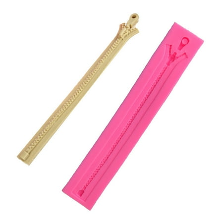 

DIY Cake Silicone Mold Zipper Shaped Chocolate Fondant Decorating Tool