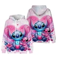 thumbnail image 4 of Sudadera con capucha para mujer de Kawaii Stitch, ropa deportiva de otoño e invierno con bonitos dibujos animados, ropa de manga larga unisex estampada a la moda, 4 of 5