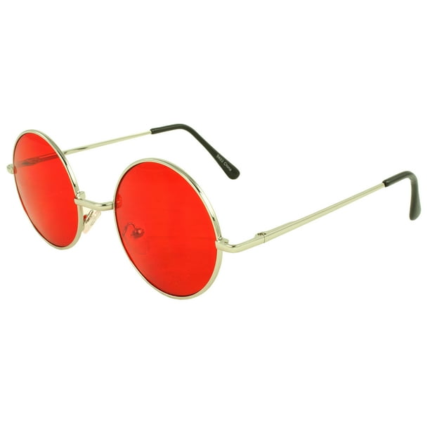 MLC Eyewear MLC Retro Round Sunglasses in Red