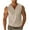 Khaki, variant on Virmaxy Men's solid color V-neck Tank Top casual sleeveless T-shirt tops Quick-drying Bodybuilding Shirts Fitness Athletic Muscle Tee Black L