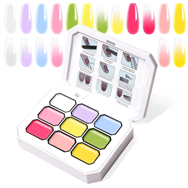 Esmalte de uñas en gel U-Shinein Gradient Painting, 9 colores, 100 ml
