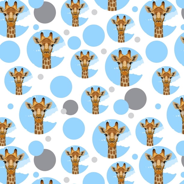 Giraffe Zoo Animal Safari Premium Gift Wrap Wrapping Paper Roll Pattern