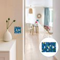 thumbnail image 7 of Yayeee Toggle Light Switch Wall Plate 2-Gang 4.56"x4.48" Decorative Outlet Cover, Blue Abstract, 7 of 7