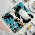 thumbnail image 2 of Cattle Printed Gaming Mousepad Desk Pad, Square 8.3x9.8 Inch Non-Slip Rubber Bottom Mouse Mat for Office and Gaming, 2 of 6