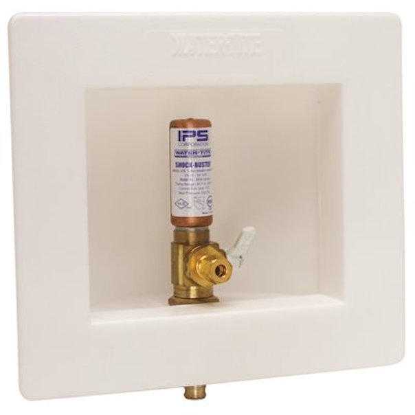 IPS CORPORATION 1/2" Tube 1/4 Turn Hammer Arrester Valve Ice Maker