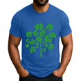 thumbnail image 2 of Men's St. Patrick's Day Shamrock Graphic T Shirt Short Sleeve Casual Clover Tee, 2 of 4