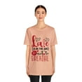 thumbnail image 3 of Love is In The Air Try Not To Breath Unisex  Jersey Short Sleeve T-shirt, 3 of 4