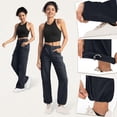 thumbnail image 7 of Women'S Cargo Hiking Pants High Waisted Wide Leg Waterproof Lightweight Stretch Multi Pockets For Work Casual Outdoor, 7 of 7