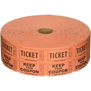Raffle Tickets 2000 per Roll 50/50: Orange