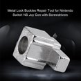 thumbnail image 2 of Metal Lock Buckle Repair Kit for Switch NS Joy-Con DIY Repair Tools Screwdriver Tool Kit Metal Buckle Lock Nintendo Controller Include 4 x Metal Lock Buckles 2 X Screwdrivers, 2 of 5