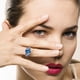 thumbnail image 1 of Anillos para mujer, regalos para mujer, moda natural para mujer, anillo de compromiso con incrustaciones de circonitas para mujer., 1 of 3