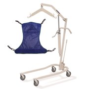 Invacare 9805P Personal Hydraulic Patient Body Lift Kit with R111 Large Full Body Mesh Sling, 450 lb. Weight Capacity