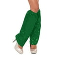 thumbnail image 2 of QATAINLAV Sequin Leg Warmers Women Sparkle Leg Sleeves Boot Covers Mardi Gras Leg Socks Carnival Festival Costume Accessories Green, 2 of 5