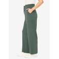 thumbnail image 3 of Woman Within Plus Size Tall Knit Pull-On Drawstring Cargo Pants, 3 of 3