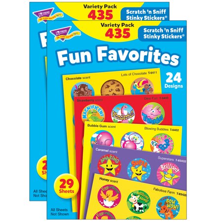 UPC: 0194629031504 | TREND Fun Favorites Stinky Stickers Variety Pack  435 Per Pack  2 Packs