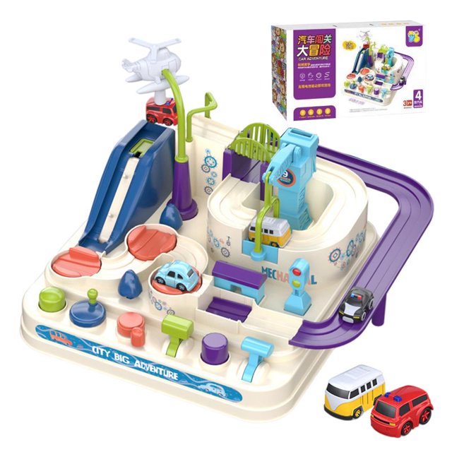 Coche para niños, juego de aventura, vagón educativo, juguete de aventura para niños, juegos de mesa, juguete educativo preescolar